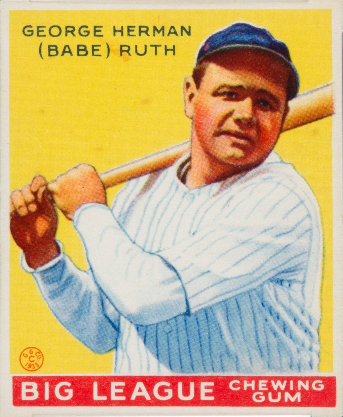 1933 Goudey Babe Ruth #53 front
